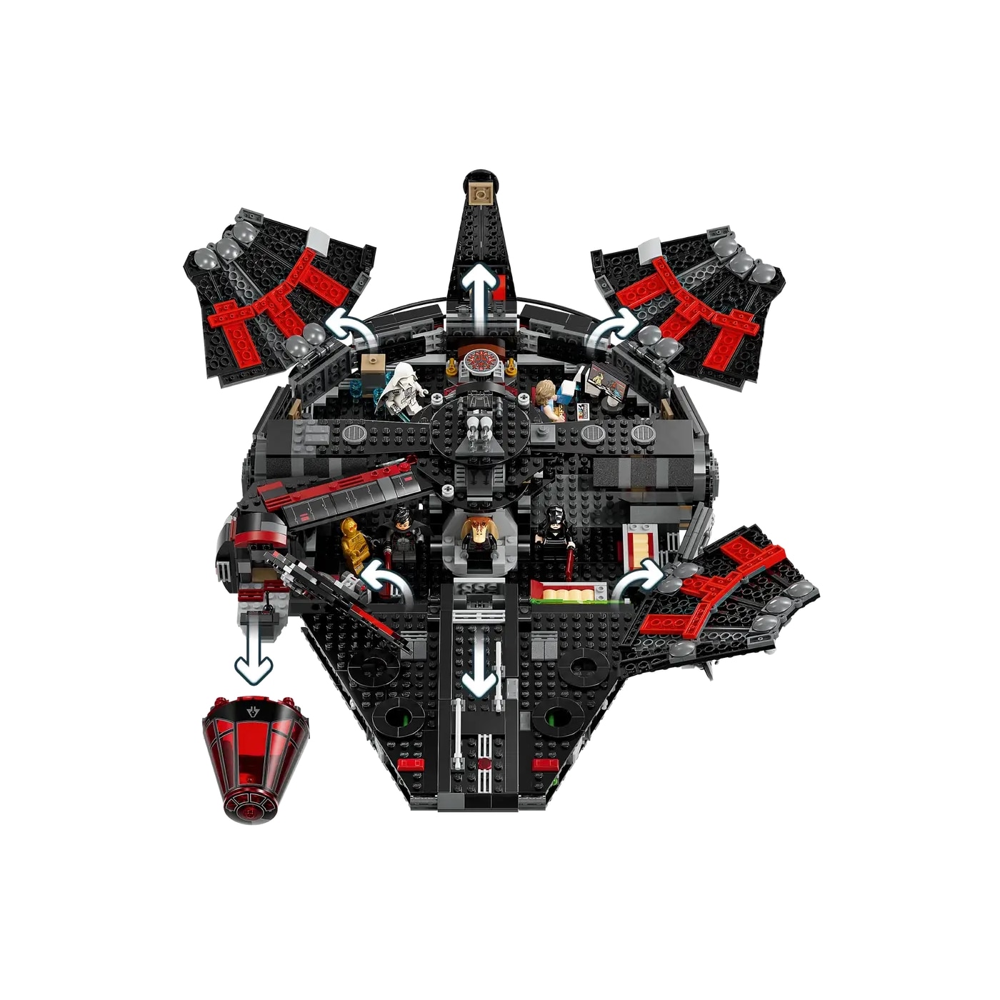 LEGO® Star Wars TM - Falcon intunecat 75389, 1578 piese - eMAG.ro