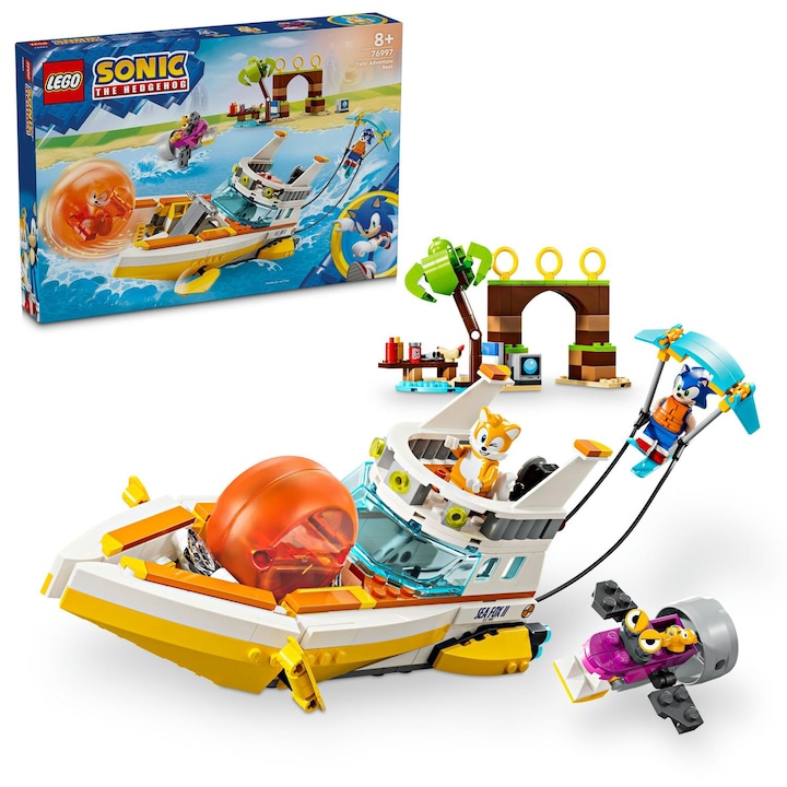 LEGO® Sonic - Приключенска лодка на Tails 76997, 393 части