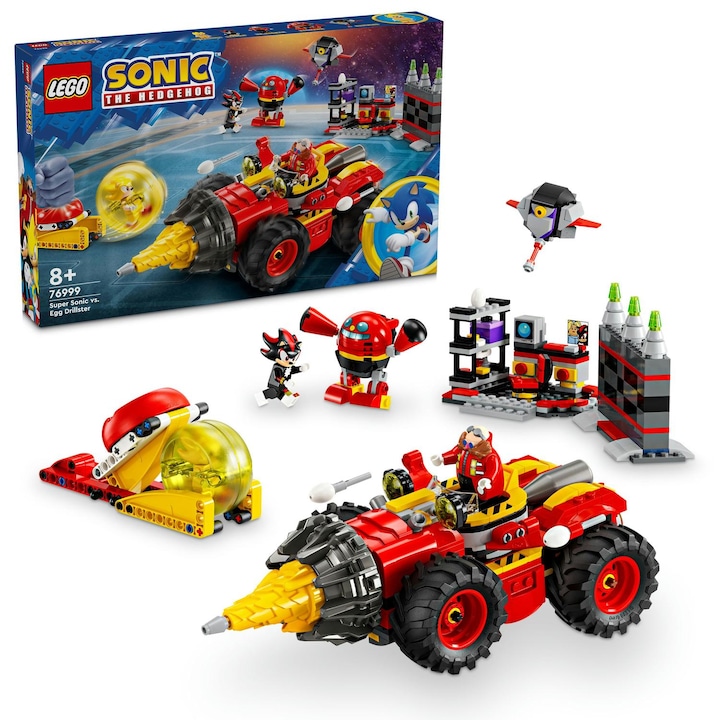 LEGO® Sonic - Super Sonic vs. Egg Drillster 76999, 590 части