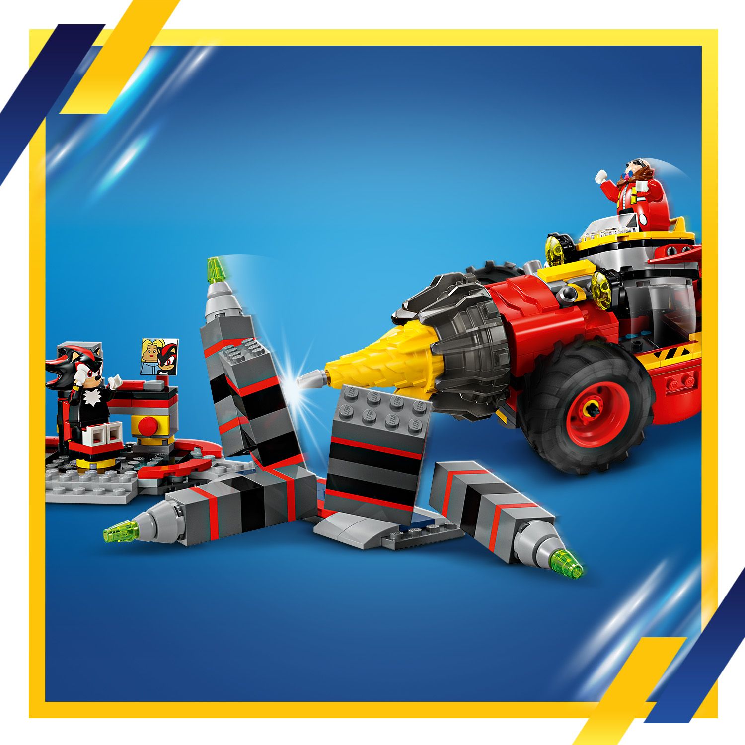 LEGO® Sonic - Super Sonic vs. Egg Drillster 76999, 590 piese - eMAG.ro