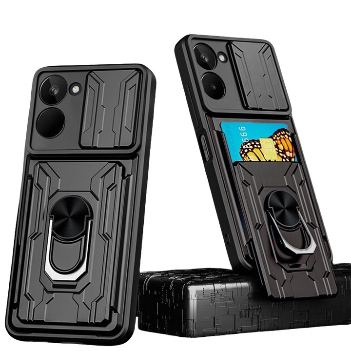 Realme 10 telefontok, hibrid védelem, gyűrűtámasz, kameracsúszka, csúszásgátló