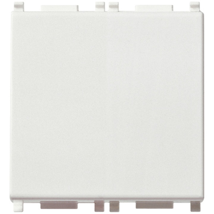 Buton cu revenire Vimar Plana 14008.2, 1P NO 10A 2M, Alb