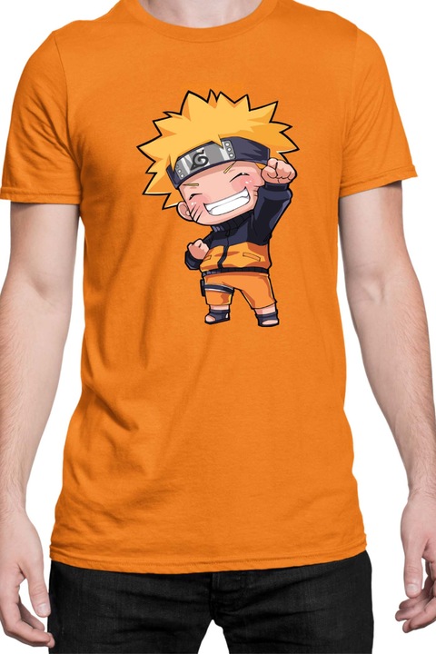 Tricou barbati Naruto Tralala Naruto Chibi, Portocaliu, L