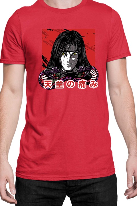 Tricou barbati Naruto Tralala Orochimaru 02, Rosu, XL