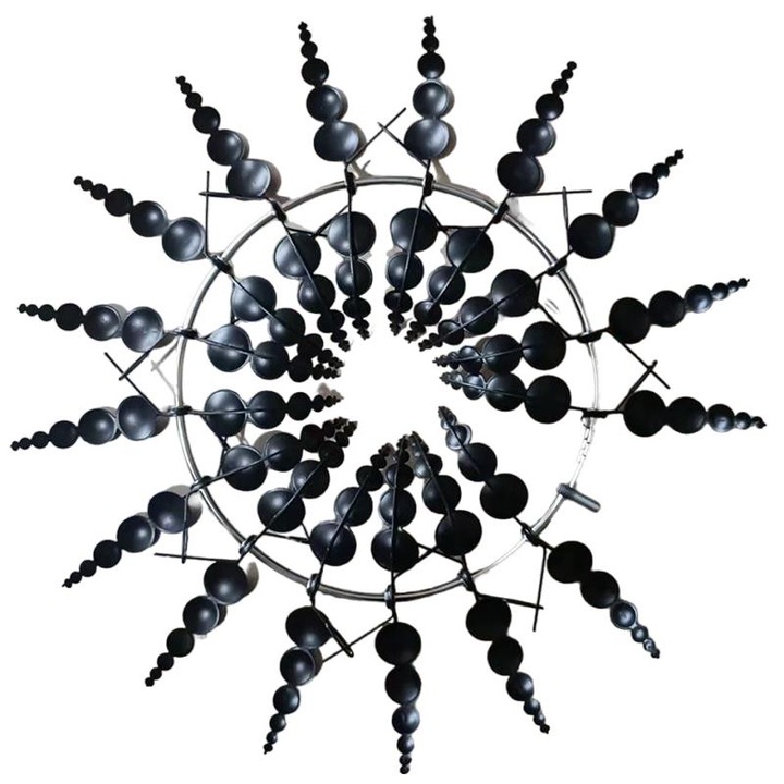 Moara de vant rotativa pentru gradina, fier, 30x96.5cm