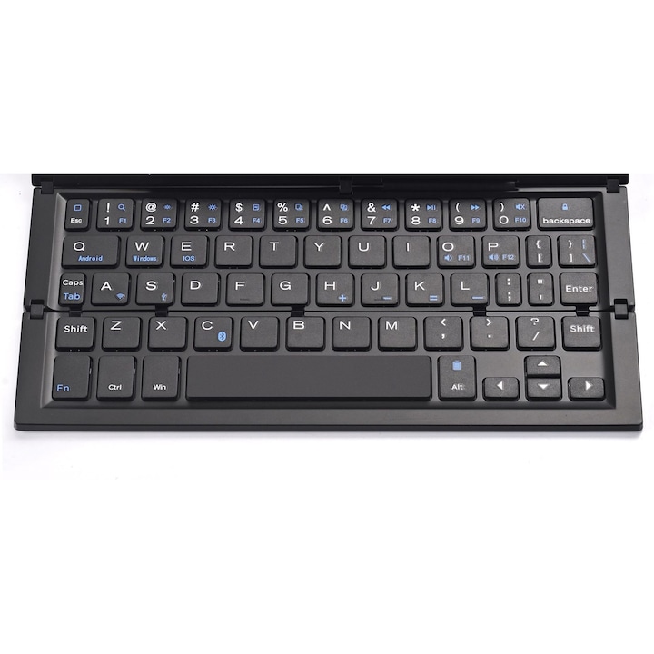 Set tastatura + mouse wireless NATEC STINGRAY, US layout, tastatura slim cu taste plate, mouse optic 1600 DPI, 6 butoane, Negru