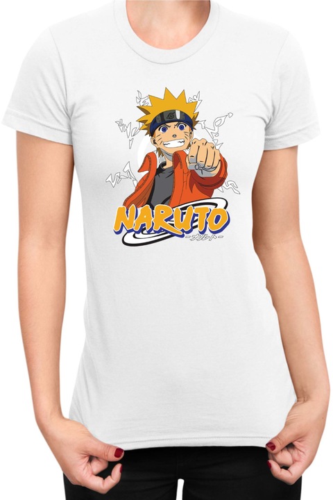 Női póló Naruto Tralala Naruto 07, Fehér