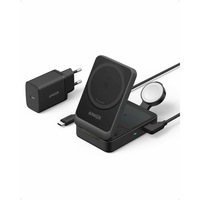 Incarcator wireless Anker, "MagGo" 15W, 3-in-1, pliabil, 3 x wireless, Negru, "B2557311"