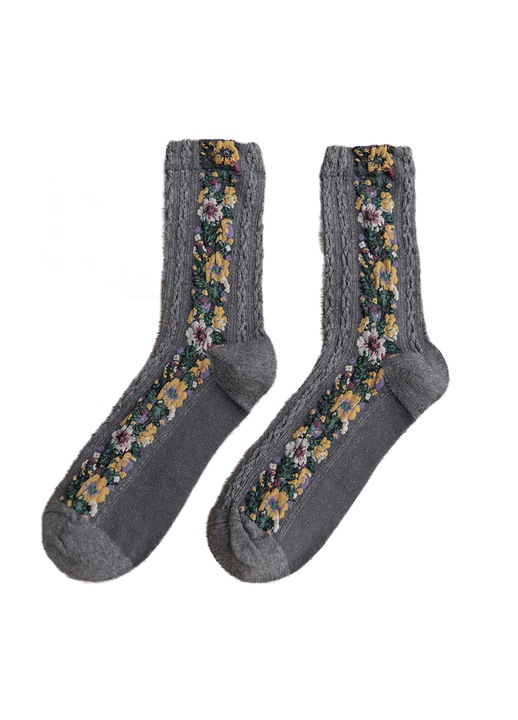 Set 3 perechi, sosete, lungi, dama, bumbac, calduroase, pentru zi cu zi, casual, fashion, Gri, marimea unica, CoziSox