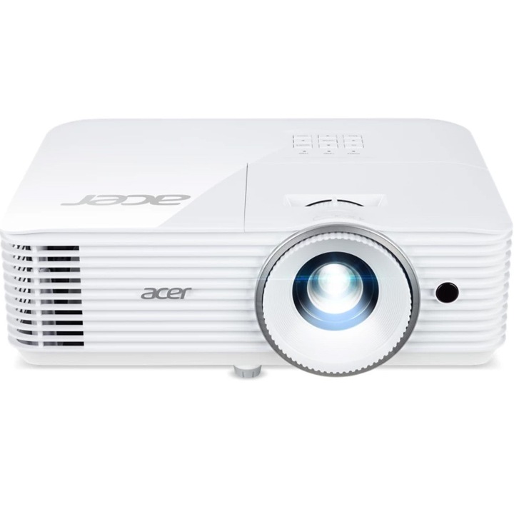 Видеопроектор Acer Projector H6546Ki, DLP, 1080p (1920x1080), 5200 ANSI Lm, 10 000:1, 3D, 24/7 operation, Auto Keystone, DC power on, 2xHDMI, RS232, Audio in/out, WiFi (kit incl.), Bag, 1x3W, 2.95Kg, White MR.JW011.002