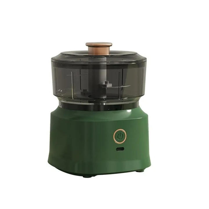 Мини Блендер и Чопър, USB зареждане, 350 ml, Зелен