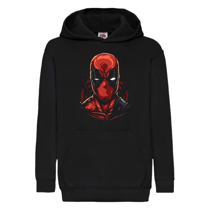 Hanorac copii Marvel Universe Super Heroes Tralala Deadpool, Negru