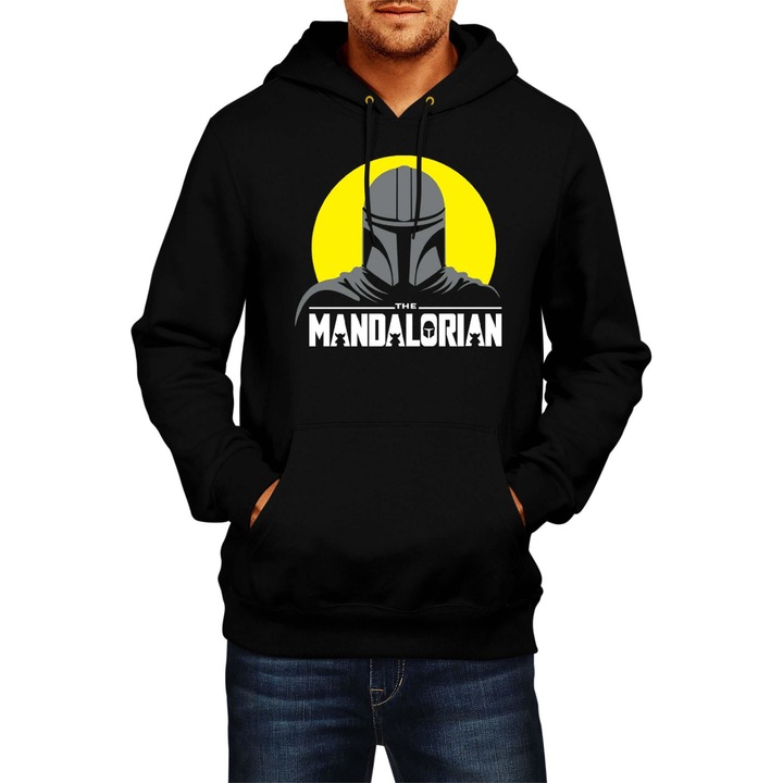 Hanorac barbati Star Wars Tralala Din Djarin, Negru