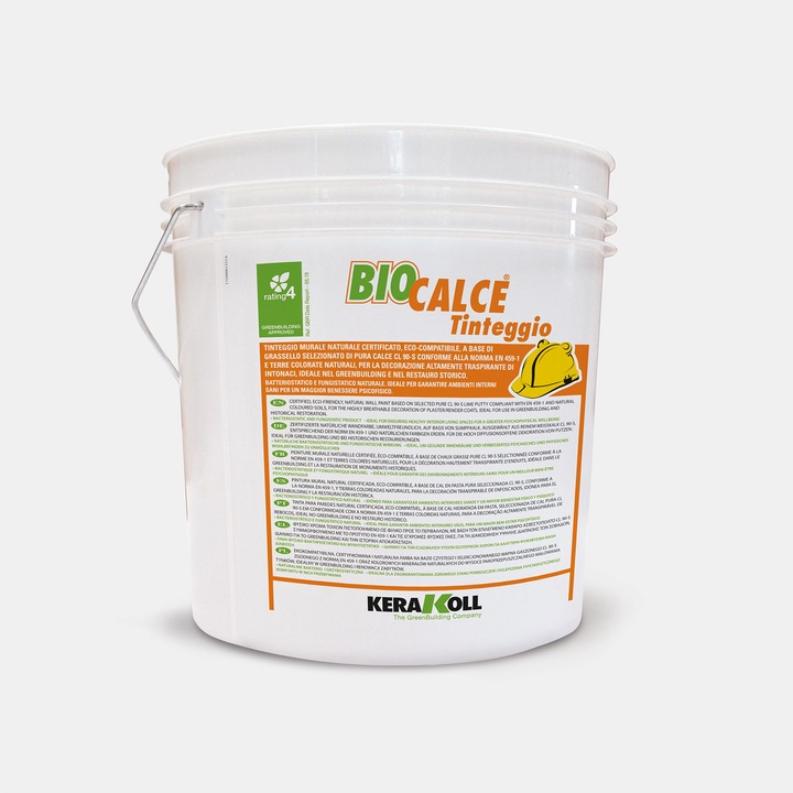 Vopsea de var Kerakoll Biocalce tinteggio, alb, 4L