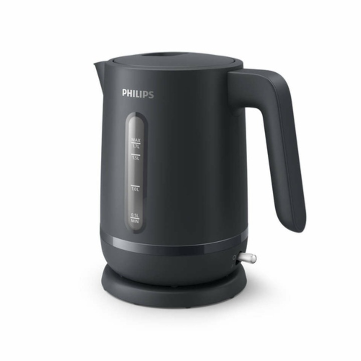 Elektromos vízforraló Philips HD9314/90, 1,7 l, Műanyag, Fényjelző, Sötétszürke