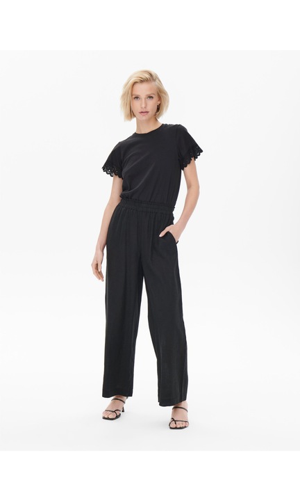 Női hosszú nadrág, CSAK, 4766, Textil, Fekete, XS-L34