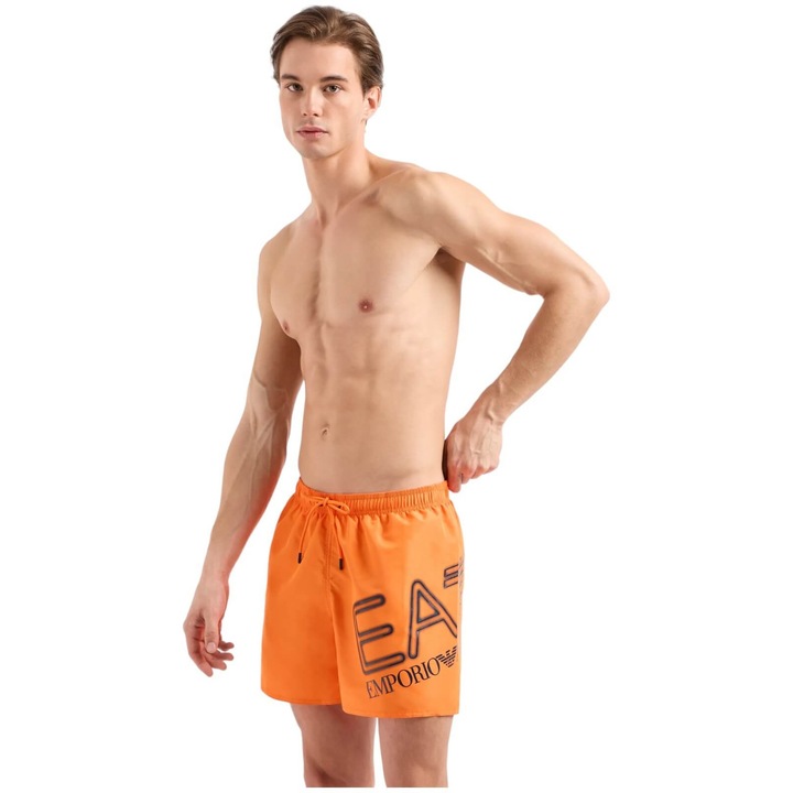 Къси боксерки Emporio Armani EA7 Maxi Logo, 4R736-902000-20262 33634, Оранжев