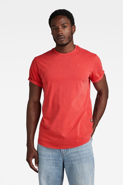 G-Star RAW, Тениска Lash от органичен памук, Изгорен портокал