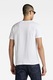 G-STAR, Tricou din bumbac organic cu imprimeu logo, Alb, Roz prafuit, L