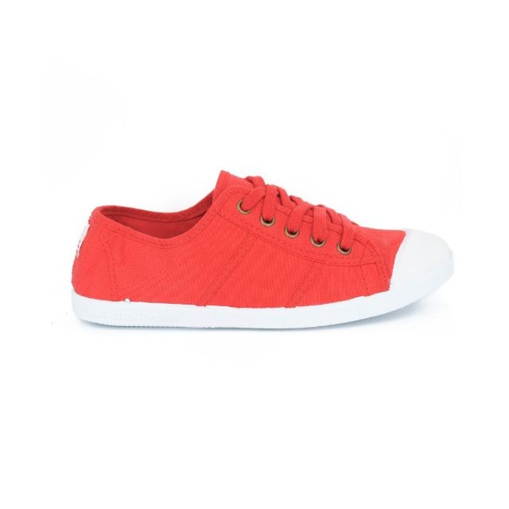Tenisi dama, textil, cu siret, PM005, Rosu