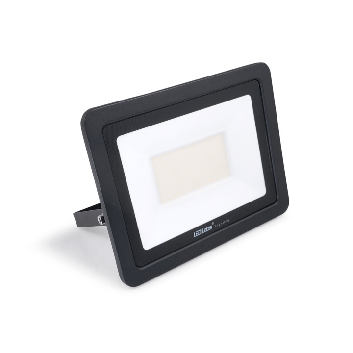 Proiector Drago, LED cu halogen 100W, Negru, Alb neutru (4000K), Garantie 3 ani