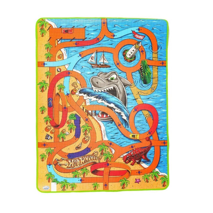 Mata de joaca Hot Wheels Rekin, 120x90cm, Mattel