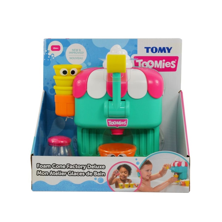 Spumoasa Roz Jucarie interactiva TOMY Toomies, fabrica de inghetata spumoasa ...