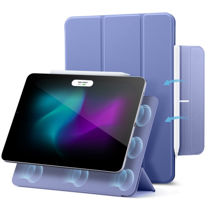 Husa ESR Rebound Magnetic compatibila cu iPad Pro 11 inch 2024 Lavender