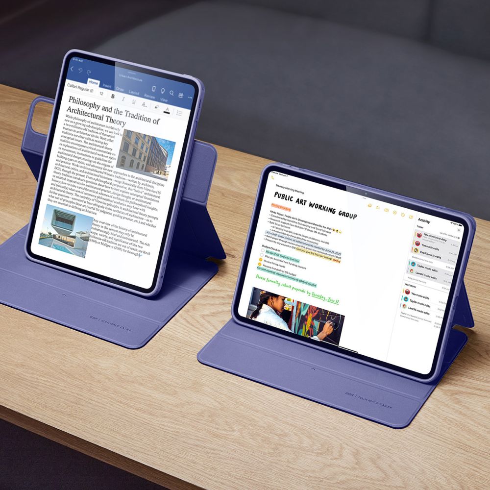 Husa ESR Rebound Hybrid compatibila cu iPad Pro 13 inch 2024 Lavender