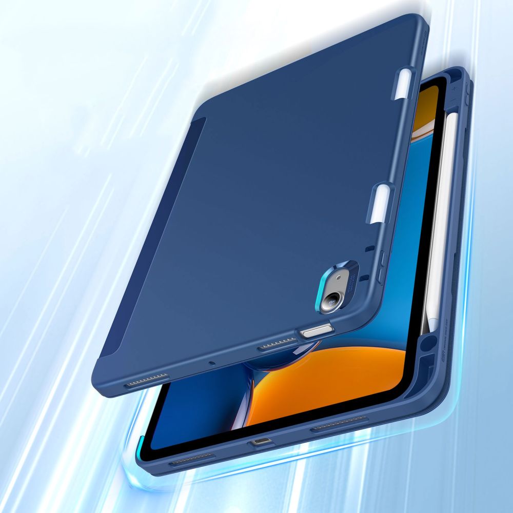 Husa ESR Rebound Pencil compatibila cu iPad Air 4 2020 / 5 2022 / 6 2024 Blue