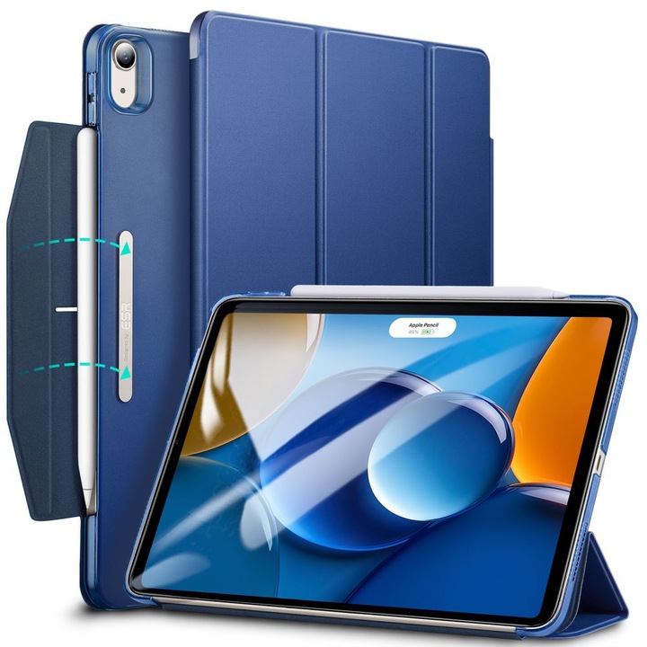 Калъф ESR Ascend Trifold, съвместим с iPad Air 4 2020 / 5 2022 / 6 2024 Тъмно син