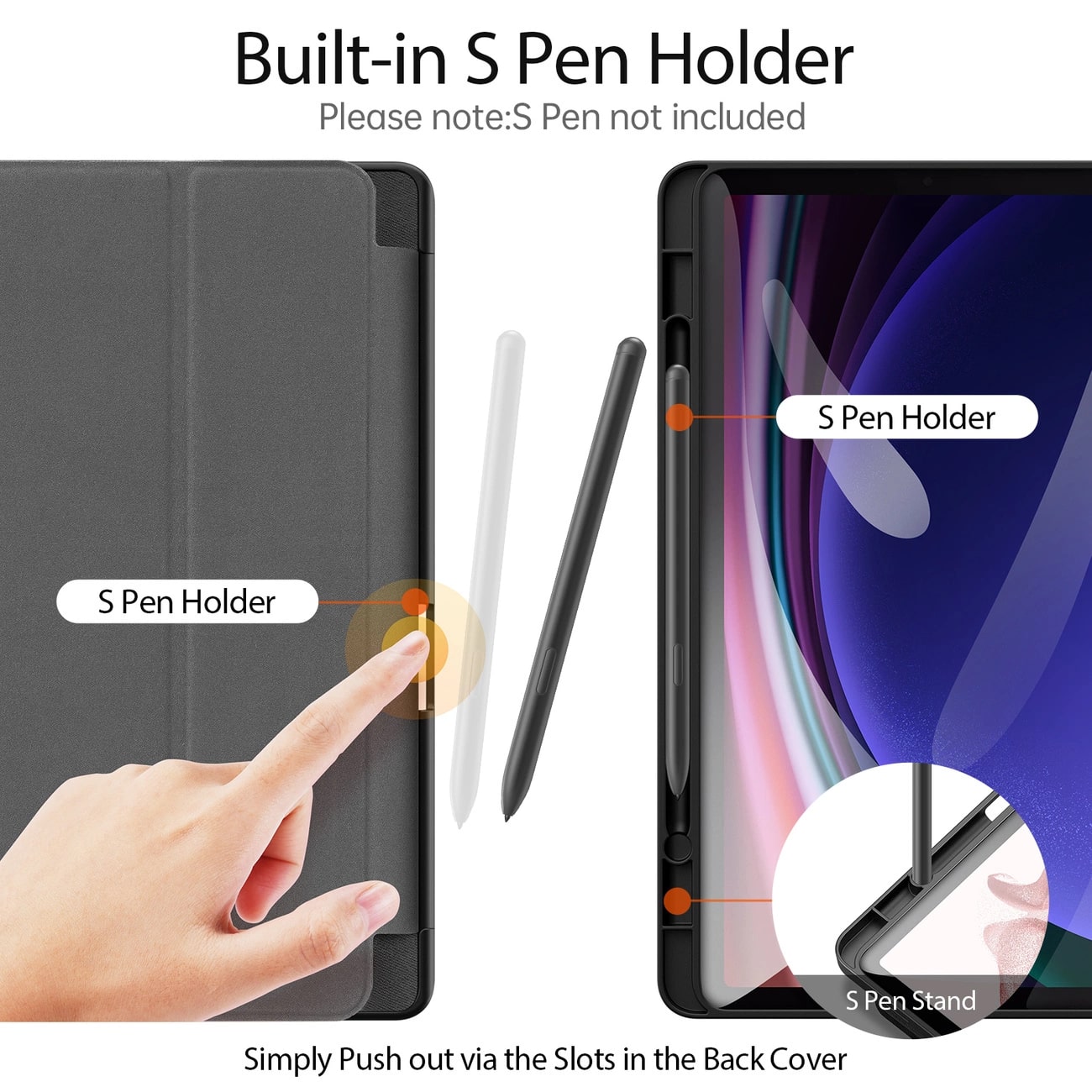 Husa DuxDucis Domo compatibila cu Samsung Galaxy Tab S9 11 inch Black