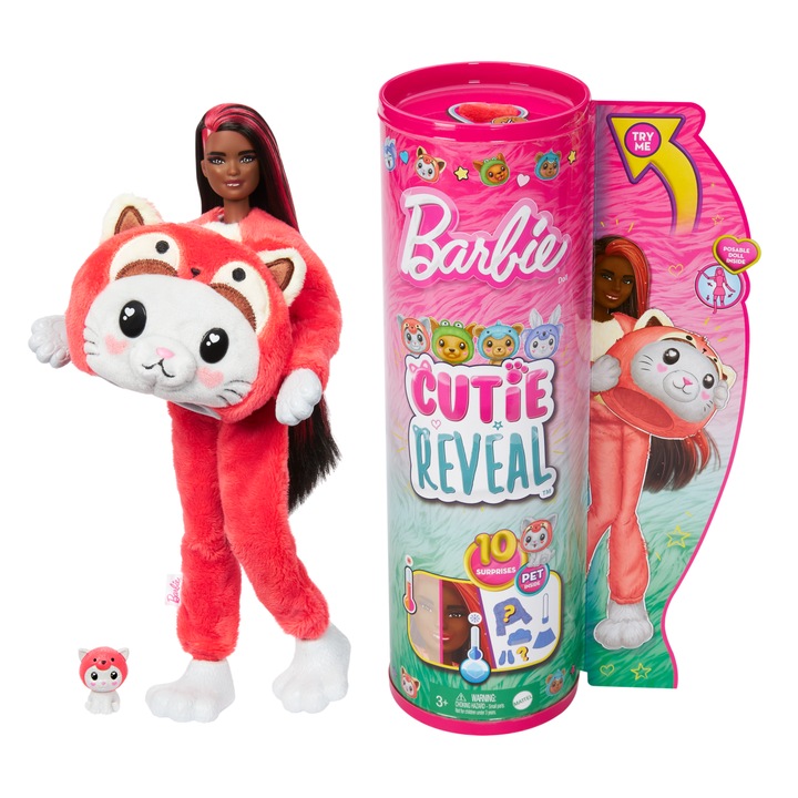 Кукла Mattel Barbie Cutie Reveal, трансформация, аксесоари, многоцветна