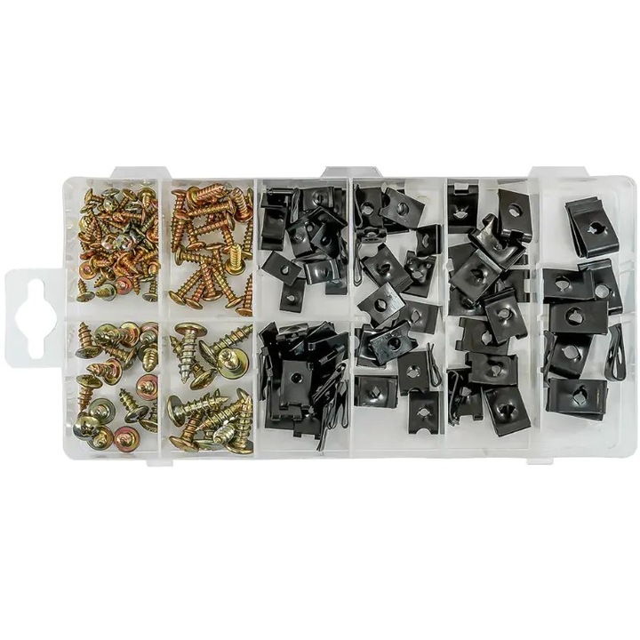 Set suruburi si cleme, Verke, V06714, 170 buc