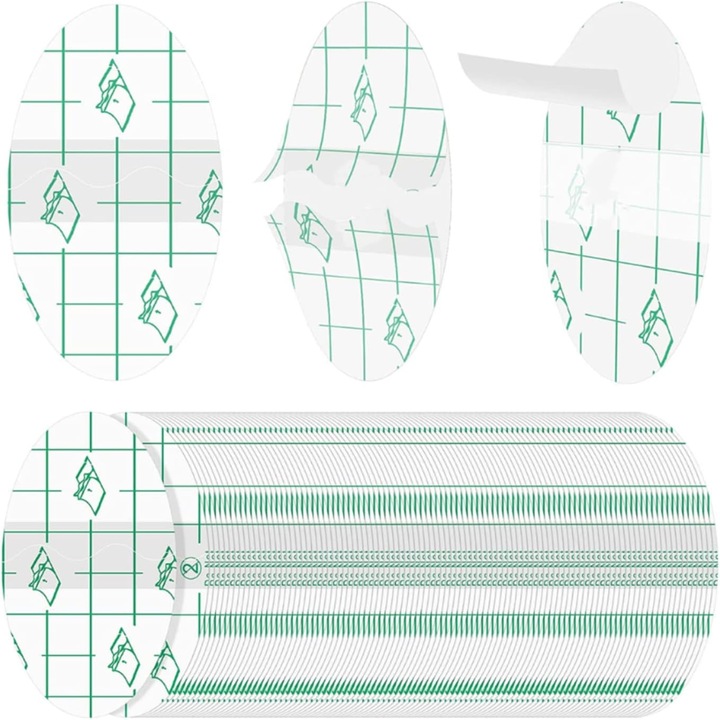 Set 90 folii protectie urechi copii, Yhemday®, impermeabile, potrivite pentru dus, inot si alte ocazii, Transparent