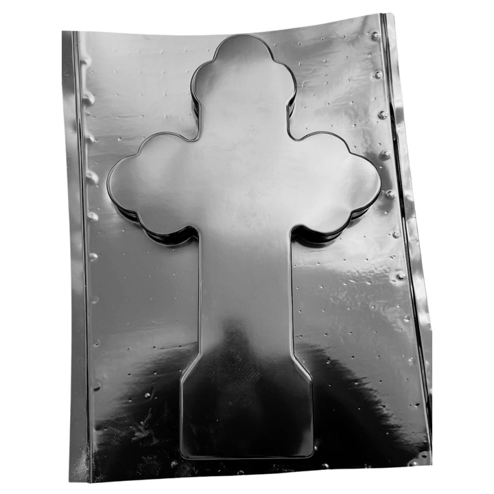 Matrita monument funerar 3D, model 9, plastic ABS, negru, 80x60 cm