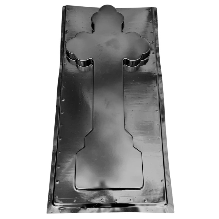 Matrita monument funerar 3D, model 10, plastic ABS, negru, 130x80 cm