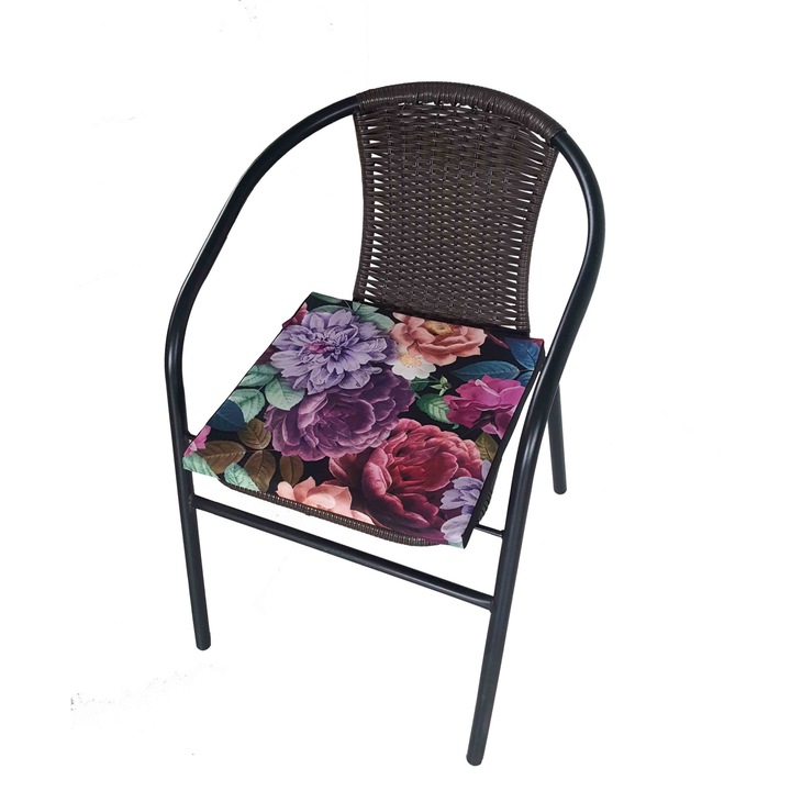 Възглавница за градински стол, Bertoni, модел TIP-Enigma, 40x40 см, Многоцветна