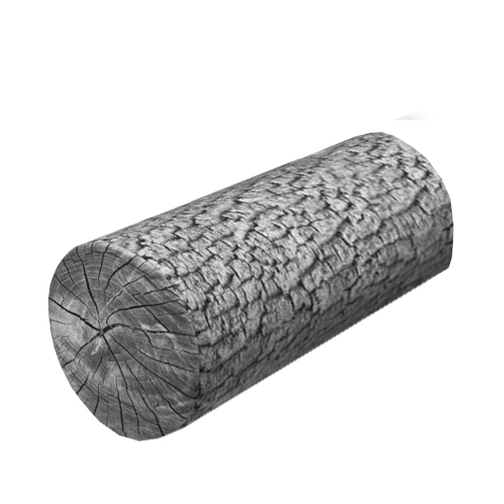 Anatómiai párna, tekercs, Bertoni, Hab, Ezüst Modell, 25x60 cm, Szürke,