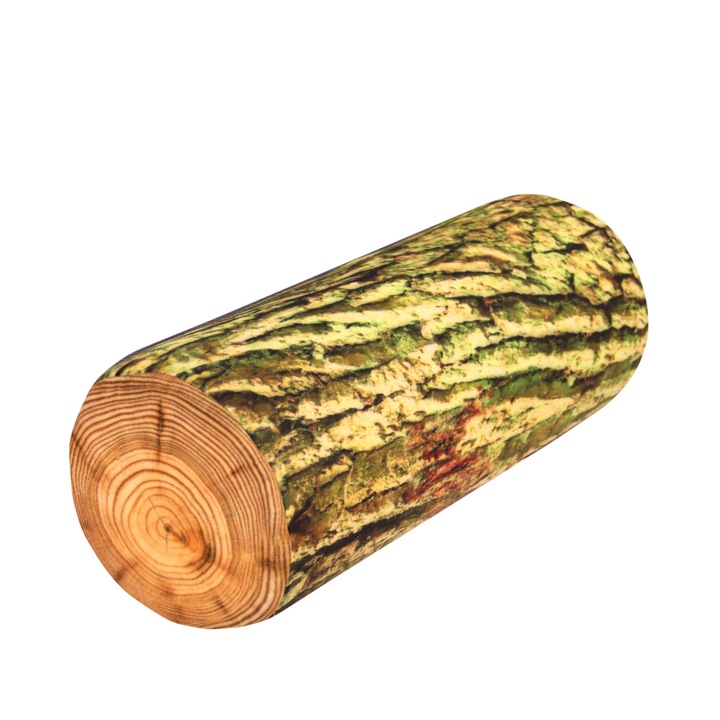 Perna anatomica, rola, Bertoni, Spuma, Model trunchi de copac muschi, 25x60 cm, Verde/Maro