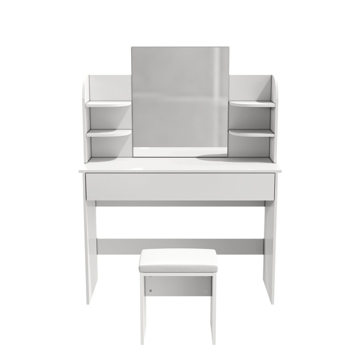 Тоалетка с табуретка, Огледало, 108х40х140см
