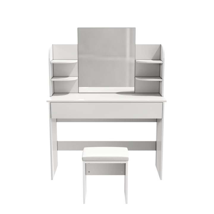 Тоалетка с табуретка, Огледало, 108х40х140см