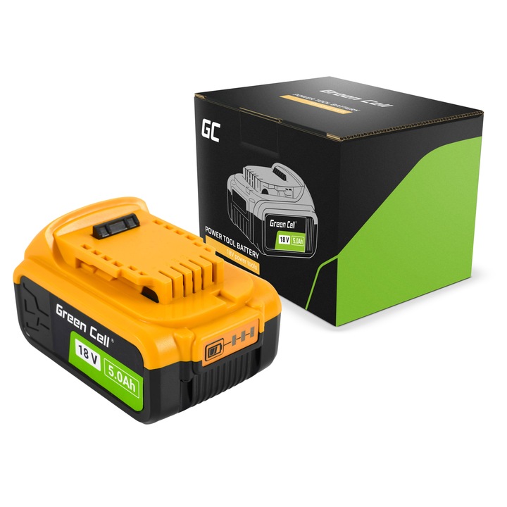 Green Cell батерия (18V 5h Li-Ion) за електроинструменти DeWalt XR 18 V Резервна батерия DCB184