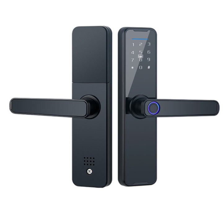Yala smart, digitális ajtóhoz WiFi alkalmazással, kültéri, biometrikus okosotthonhoz, zárhoz és ajtóhoz, ujjlenyomat-zárral, belépési kóddal, távirányítóval, biztonsági figyelmeztetésekkel