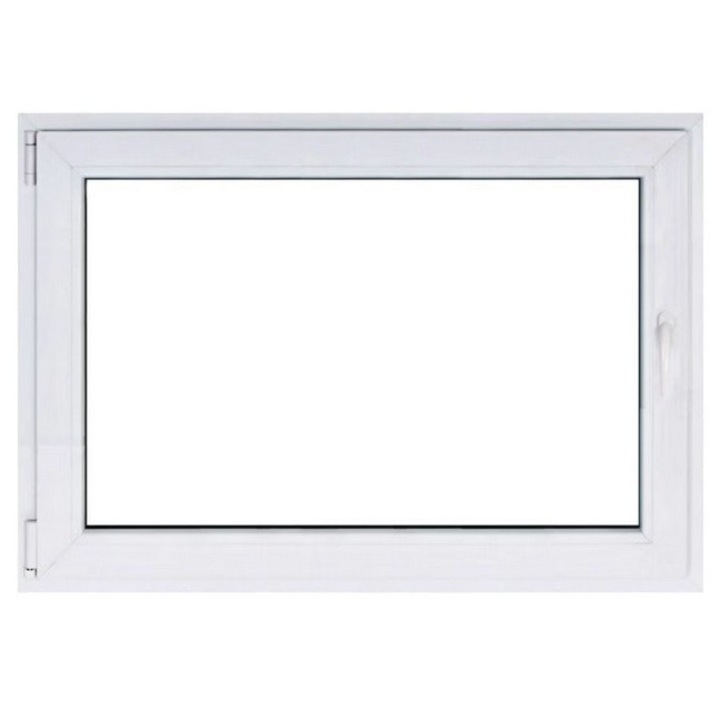 Fereastra PVC, 4 Camere, Alb, Sticla Low-E, Simpla deschidere, 650x600 mm stanga