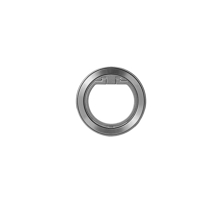 Suport rotund pentru telefon din aluminiu, Atlantic MagSafe Ring, argintiu