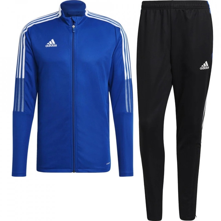 Trening Adidas Tiro 21 Track, pentru barbati, Negru/Albastru