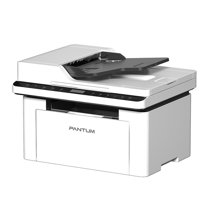 Imprimanta Laser Multifunctionala Monocrom Pantum BM2300AW, ADF, WiFi, Retea, Cartus Toner 1600 Pagini, Procesor 800MHz, Memorie 256MB, Viteza Printare 22ppm