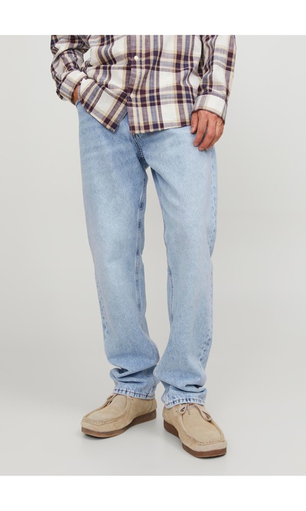 Férfi hosszú farmernadrág, JACK & JONES, 6982, Normál szabású, pamut, Sötétkék