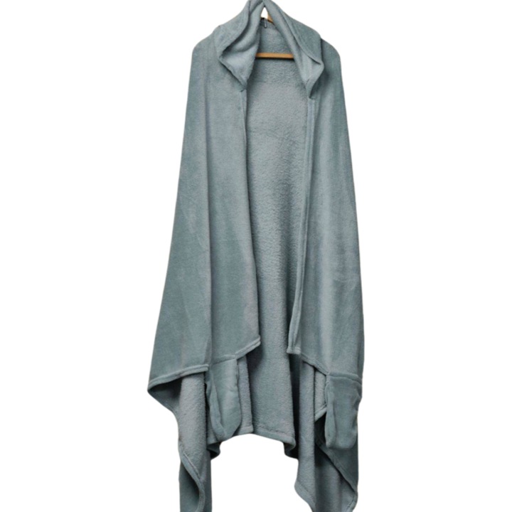 Takaró ujjal és kapucnival, Essential, univerzális méret, 115 x 165 cm - menta